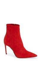 Women's Brian Atwood Vida Pointy Toe Bootie Us / 37eu - Red