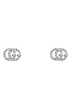 Women's Gucci Double-g Diamond Stud Earrings
