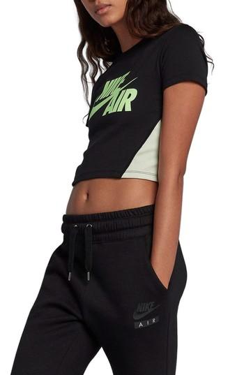 Women's Nike Sportswear Stretch Jersey Crop Top - Black