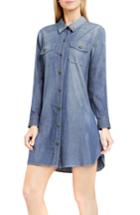 Women's Two By Vince Camuto Denim Shirtdress, Size - Blue