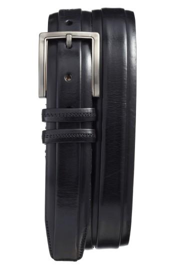Men's Mezlan Parma Leather Belt - Black