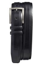 Men's Mezlan Parma Leather Belt - Black