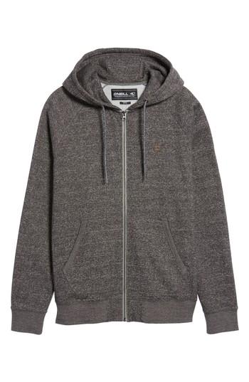 Men's O'neill The Standard Zip Hoodie, Size - Grey