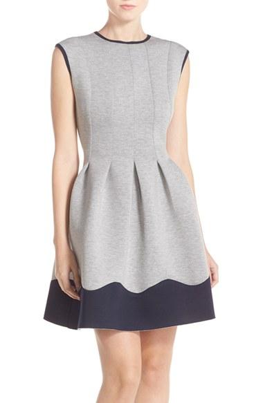 Women's Gabby Skye Scuba Fit & Flare Dress