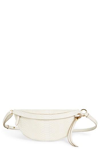 Stella Mccartney Alter Snake Faux Leather Fanny Pack - Ivory