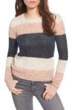 Women's Pam & Gela Stripe Alpaca Blend Sweater - Pink