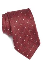 Men's John Varvatos Star Usa Dot Cotton & Linen Tie
