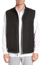 Men's Cutter & Buck Nine Iron Drytec Zip Vest, Size - Black