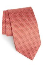Men's Salvatore Ferragamo Gancio Silk Tie, Size - Red