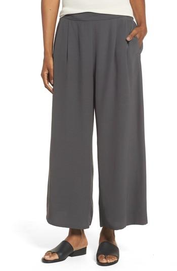 Women's Eileen Fisher Wide Leg Pants, Size - Brown