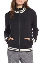 Women's Treasure & Bond Ruffle Trim Track Jacket - Grey