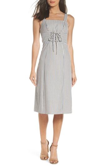 Women's Ali & Jay Iconic Stripe Midi Dress - Beige