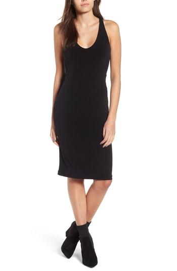 Women's Leith Sleek Knit Midi Dress, Size - Black