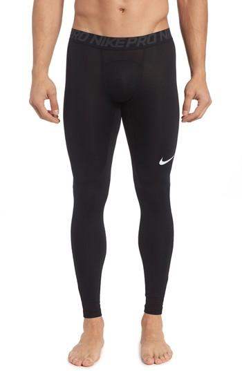 Men's Nike Pro Athletic Tights, Size - Black