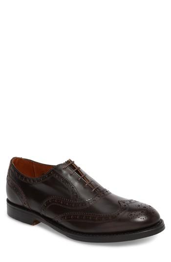 Men's Allen Edmonds Whitney Wingtip Men) D - Brown