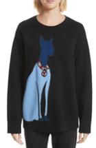 Women's Grey Jason Wu Embroidered Cat Pullover