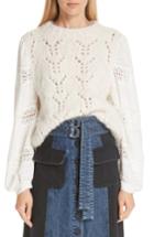 Women's Sea Lace Sleeve Sweater - Beige