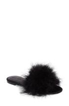 Women's Kendall + Kylie Chloe Feather Slide Sandal M - Black