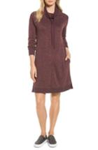 Women's Caslon Sweatshirt Dress - Burgundy