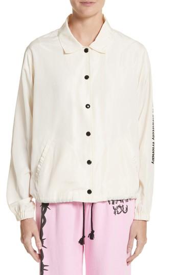 Women's Ashley Williams Infinitely Friendly Coach's Jacket - Ivory