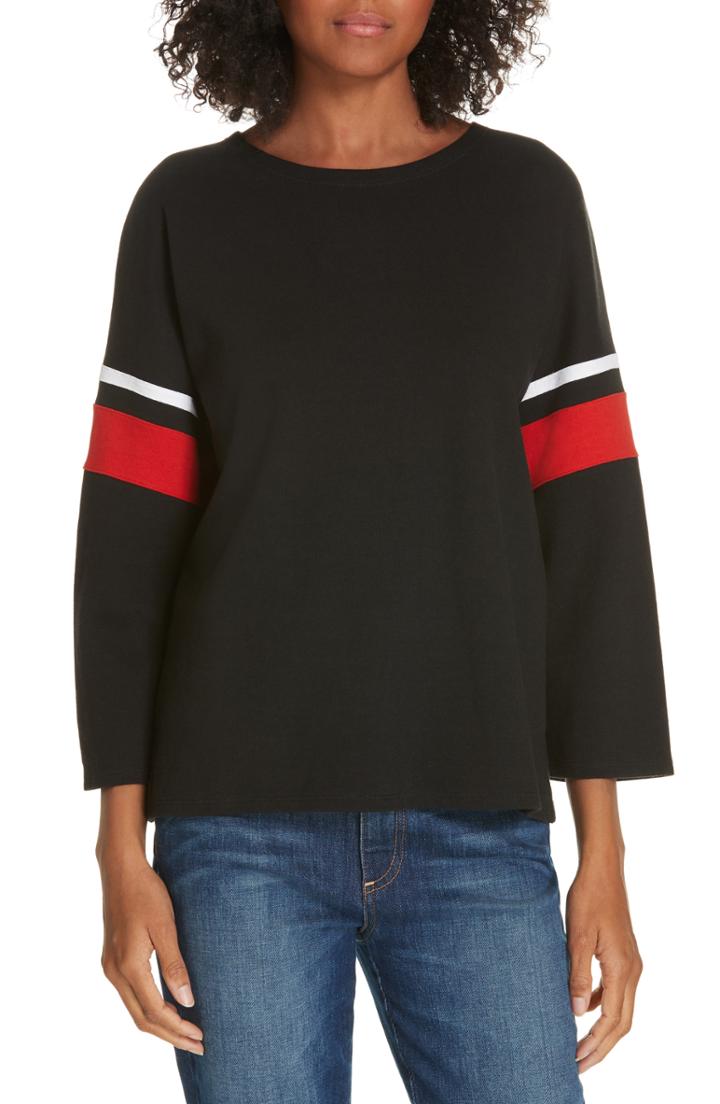 Women's La Ligne Varsity Tee - Black