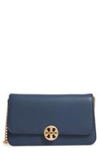 Tory Burch Chelsea Convertible Leather Clutch - Black