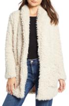 Women's Bb Dakota Faux Fur Mix A Lot Teddy Bear Coat