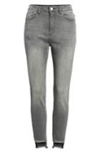 Women's Dl1961 Chrissy Trimtone High Waist Step Hem Skinny Jeans - Grey
