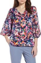 Women's Halogen Blouson Sleeve Crepe Blouse, Size - Pink