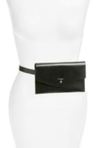 Lodis Faux Leather Belt Bag - Black