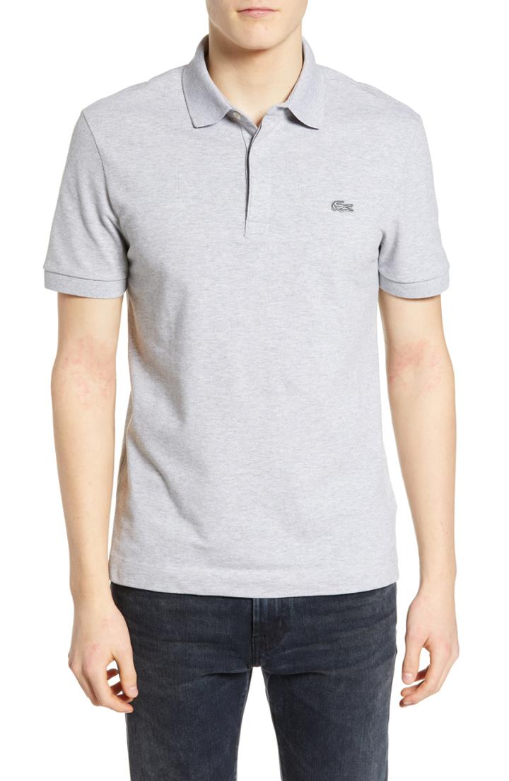 Men's Lacoste Paris Regular Fit Stretch Polo (3xl) - Metallic