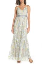 Women's Adrianna Papell Embroidered Gown - Green