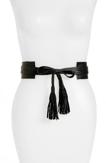 Women's Raina Bronco Leather Wrap Belt