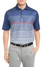 Men's Bobby Jones Xh2o Tartine Stripe Polo - Blue