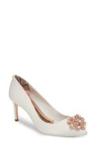 Women's Ted Baker London Dahrlin Embellished Pump M - White