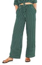 Women's Faithfull The Brand Havana High Waist Stripe Pants - Green