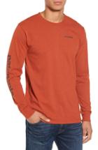 Men's Patagonia Long Sleeve Logo T-shirt - Red