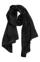 Women's Ted Baker London Stardust Hot Fix Silk Scarf, Size - Black