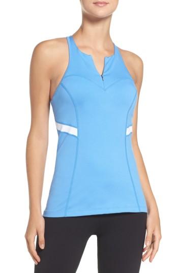 Women's Zella Game On Shelf Bra Tank, Size - Blue