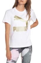 Women's Puma Classics Logo Tee - White