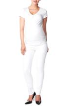 Women's Noppies 'leah' Over The Belly Slim Maternity Jeans - White