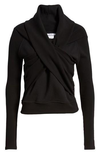 Women's Good American Crossover Sweater - Black