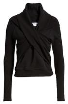 Women's Good American Crossover Sweater - Black