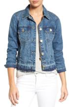 Women's Wit & Wisdom Release Hem Denim Jacket - Blue