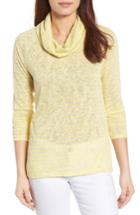 Women's Gibson Raglan Sleeve Cowl Neck Sweater - Yellow