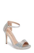 Women's Lauren Lorraine Maddy Embellished Sandal .5 M - Metallic