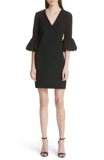 Women's Milly Mandy Ruffle Cuff Shift Dress - Black