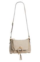 See By Chloe Small Joan Suede & Leather Crossbody Bag - Grey