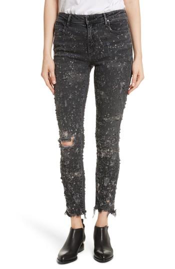 Women's Denim X Alexander Wang Slim Destroyed Jeans