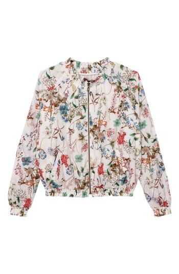 Women's Sanctuary In Bloom Eyelet Bomber Jacket